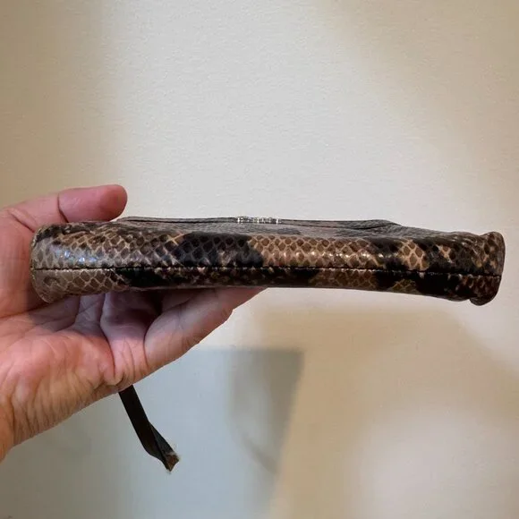 Coach Snakeskin Pattern Patent Leather Wristlet – Gently Used - Picture 8 of 10
